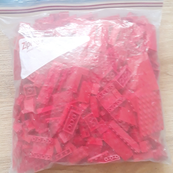 Assorted Lego Bricks - Red 1 Pound 10 oz - Picture 6 of 8